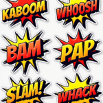 SFX / Comic Words - Sticker Sheet v20